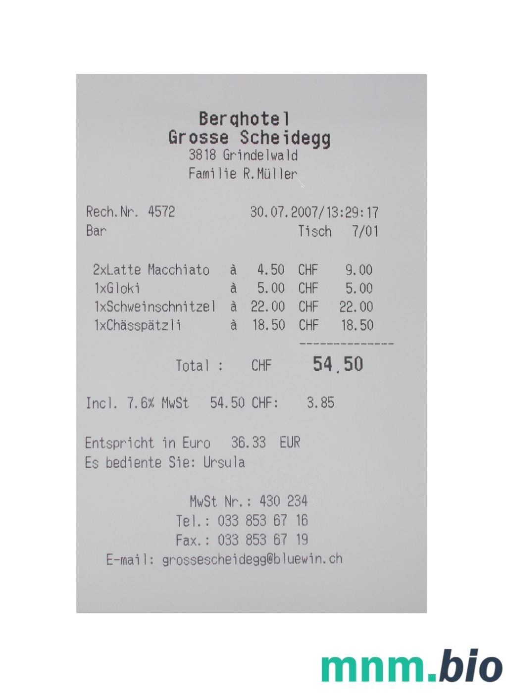 Berq Hotel szablon pokwitowania płatności PSD